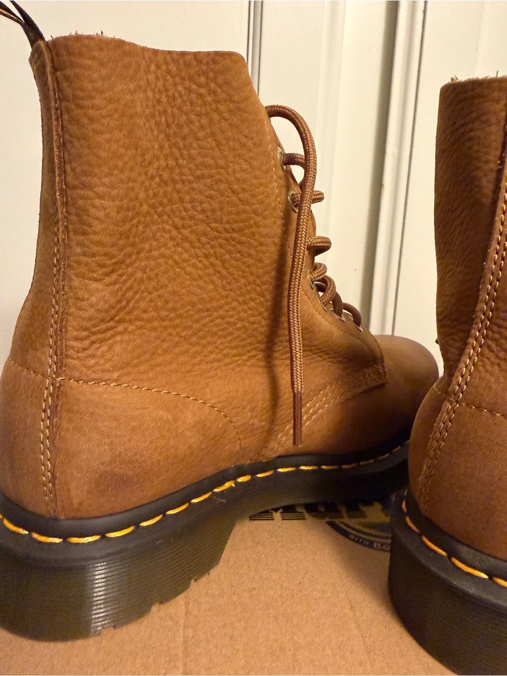 Dr. Martens Desert Brown 1460 Pascal boots Size 6 Men’s: 7 Women’s. NWT box cut